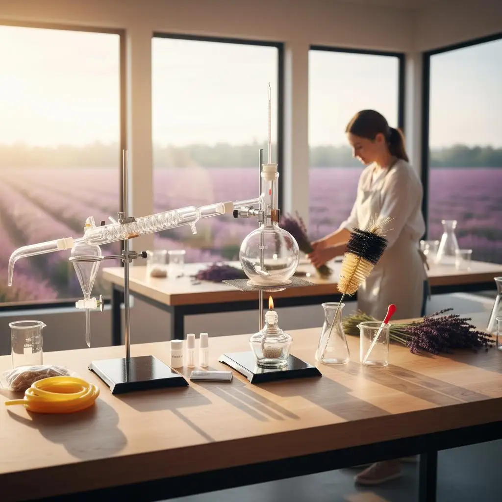 Botanical Extraction Apparatus 500ml For Chemistry Lab Education Essential Oil Production, 3.3 Borosilicate Glassware Alcohol