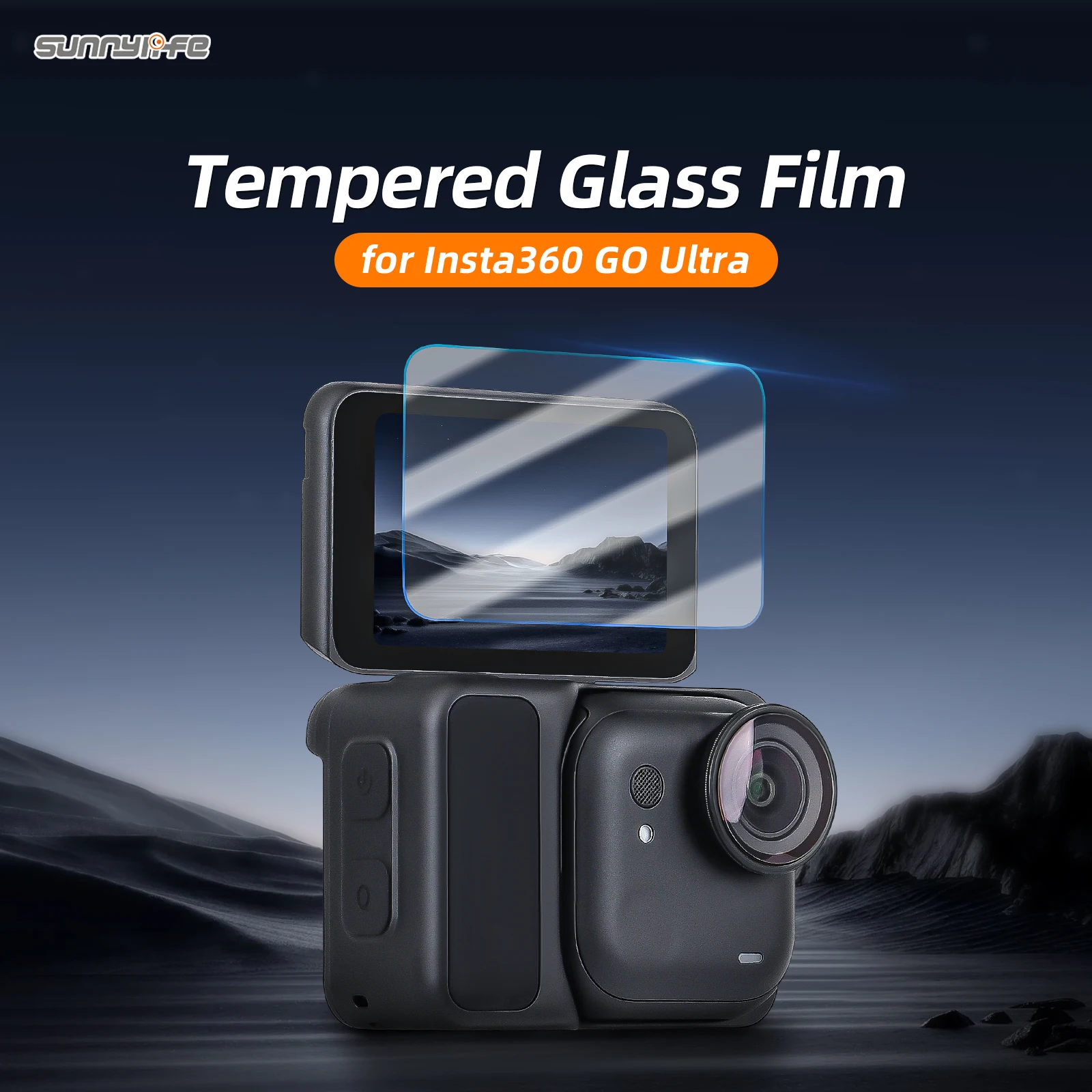 

For Insta360 GO Ultra Screen Tempered Glass Film Scratch-Resistant Screen Protector Anti-Fingerprint HD Camera Accessory