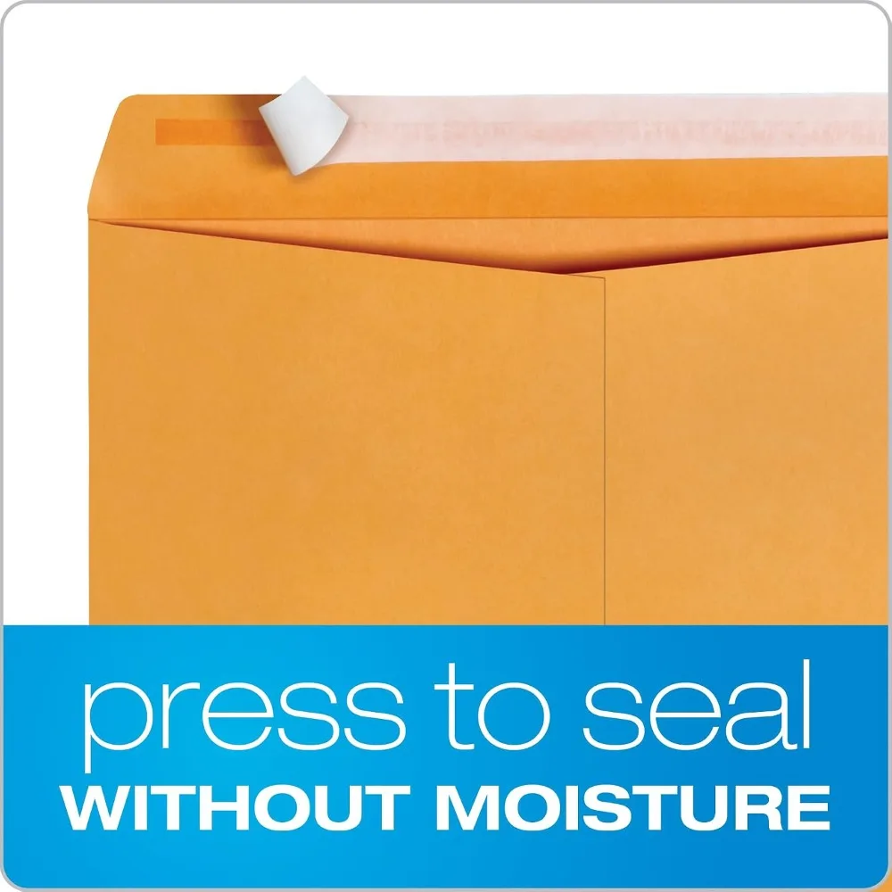 9x12 Catalog Envelopes 30 Pack, Self-Seal Document Envelopes, Heavyweight 28lb Kraft Paper for Mailing, Filing, Organizing