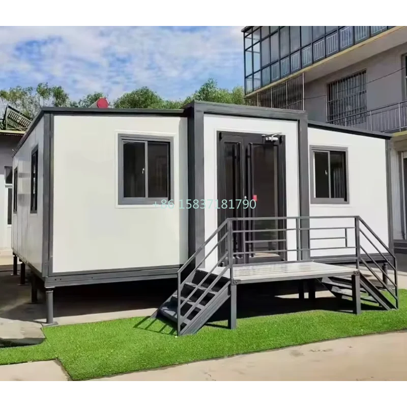 Luxury Prefab Folding Houses Container Modern 3 Bedroom Log Cabin Kits Prefab Container House 20ft Expandable Container House