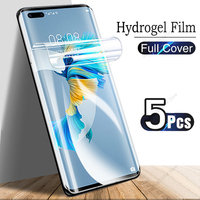 5PCS Hydrogel Film For Huawei P30 P40 Lite P60 P50 Pura 70 Pro Screen Protector For Huawei Mate 70 60 50 20X 40 Nova 5T 9 10 Pro