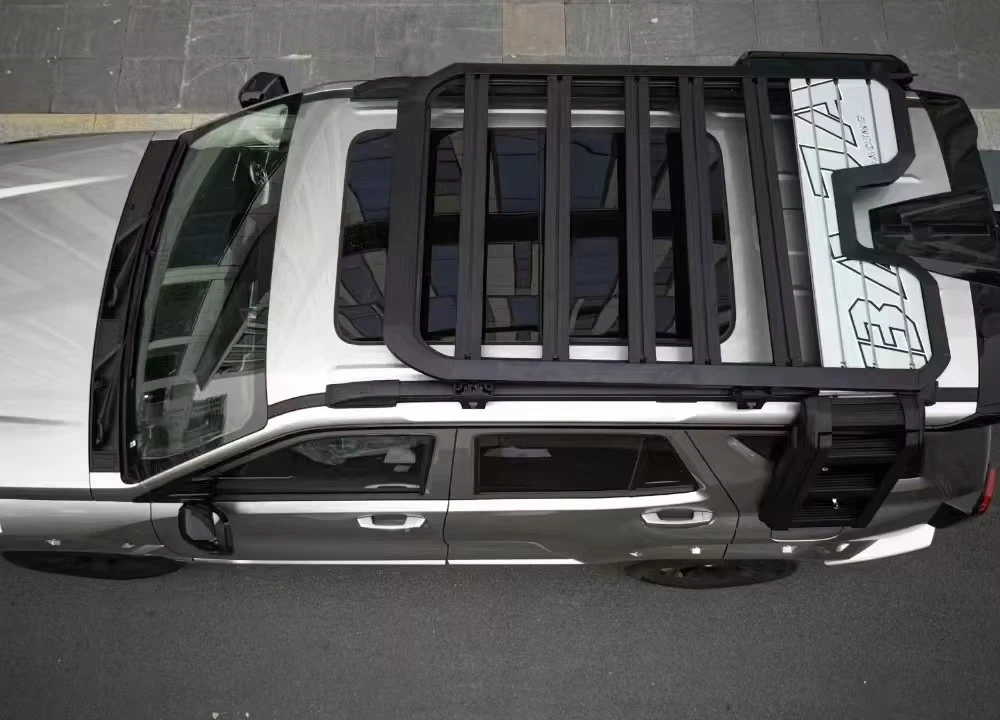 رف سقف ألومنيوم جديد من BAJA ومنصة تمديد للسقف لخزان 400 First Gen 2023+ SUV التحديثية/الترقية