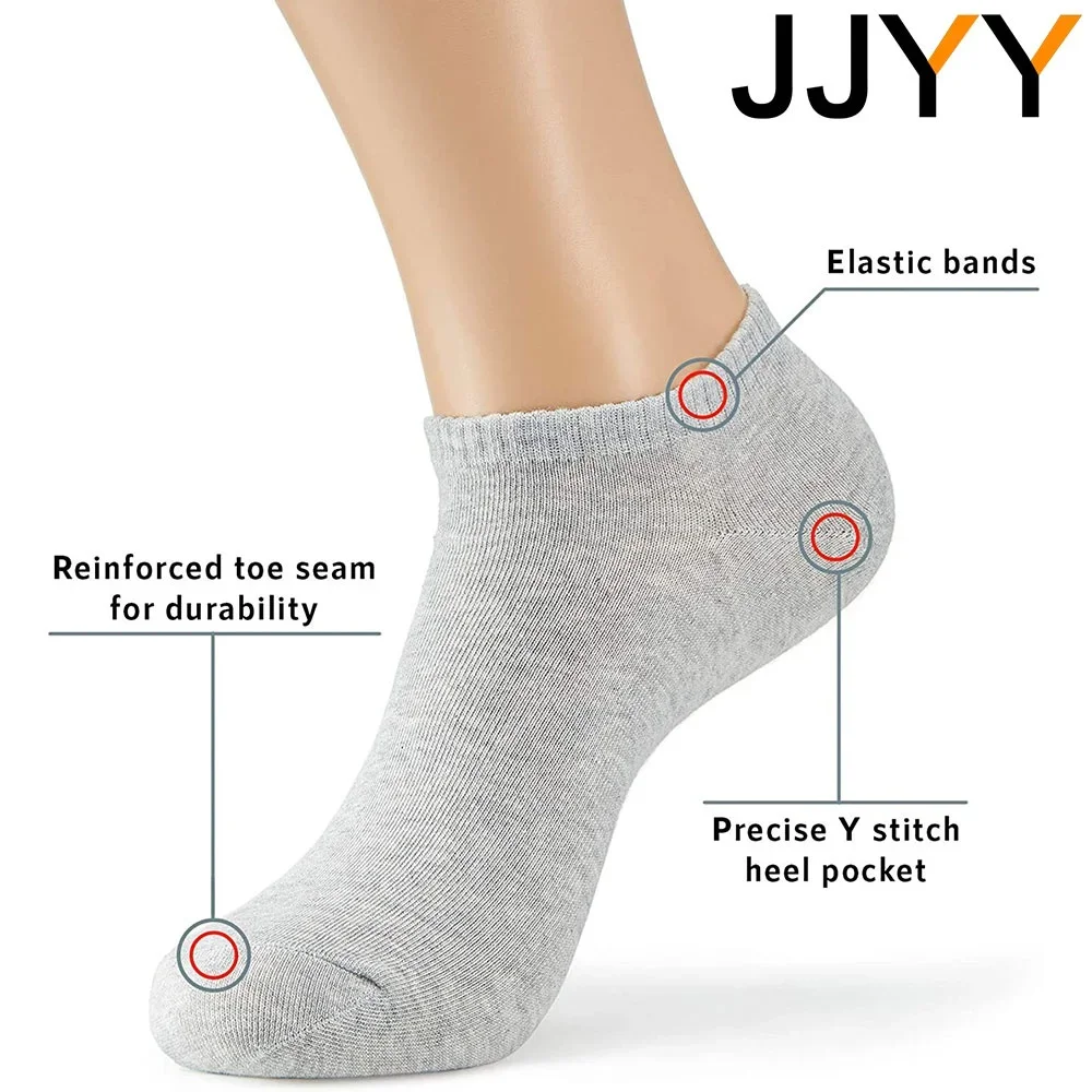 Cotton Slim Fit Breathable Low Top Socks, Deodorant and Sweat Wicking Cotton Socks for Both Men and Women