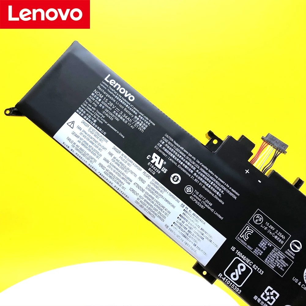 NEW Original Laptop Battery For Lenovo ThinkPad Yoga 260 370 X380 00HW026 SB10F46464 01AV432 01AV433 00HW027