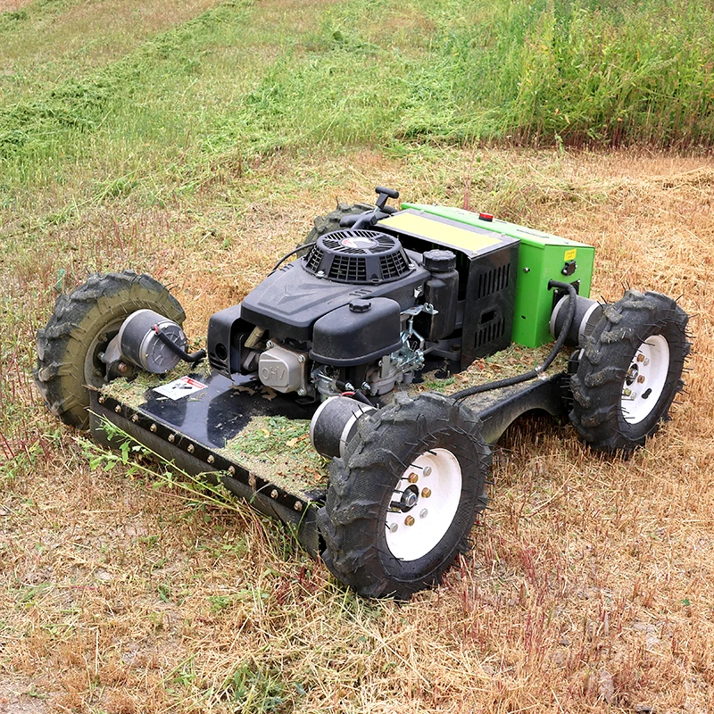 Customized 550mm Mini Small Wheel   Machine Automatic Remote Control Lawn Mower for Grass Cutting