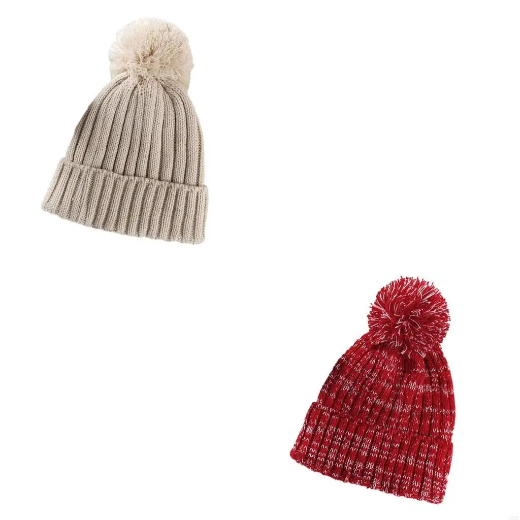 Stylish Baby Knit Infant Hat for Boys Girls Warm Hat Fashion Trendy Headwear for Outdoor Activities 4XBC
