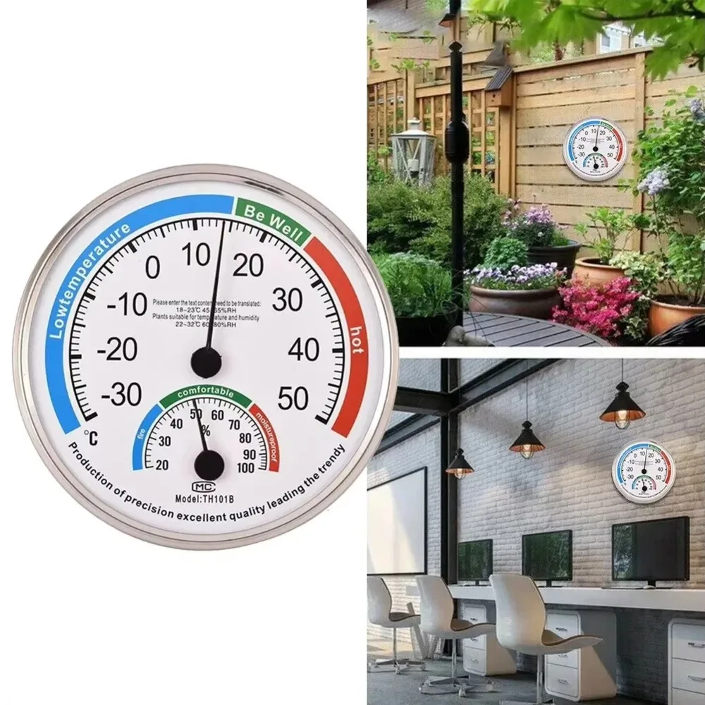 Indoor Pointer-style Temperature And Humidity Meter Dual-function Electronic Sensor with Pressure Gauge Household Thermometer