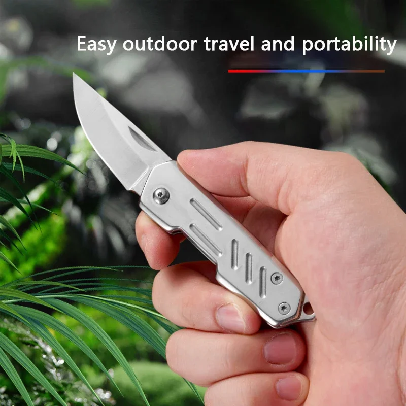 NEW Mini Keychain Knife Portable Paring Folding Knife Tactical Survival Knife for Hunting Camping Fishing Fruit Cutting Tool