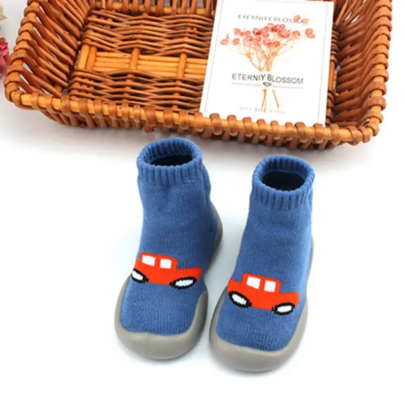 

Baby Floor Shoes Non Slip Soft Sole Cool Insulation Thickened Children's Socks Spring Autumn Baby Walking Shoes
