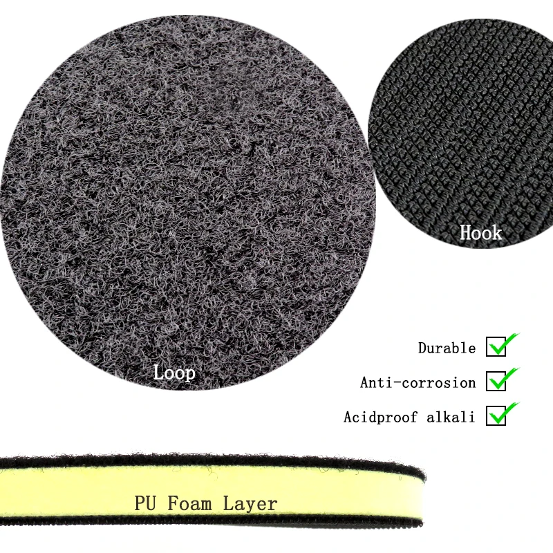 50 PCS 6 Inch 150MM PU Foam Interface Pad Medium Density Hook & Loop Sander Backing Pad Polishing Pad Power Tools Parts