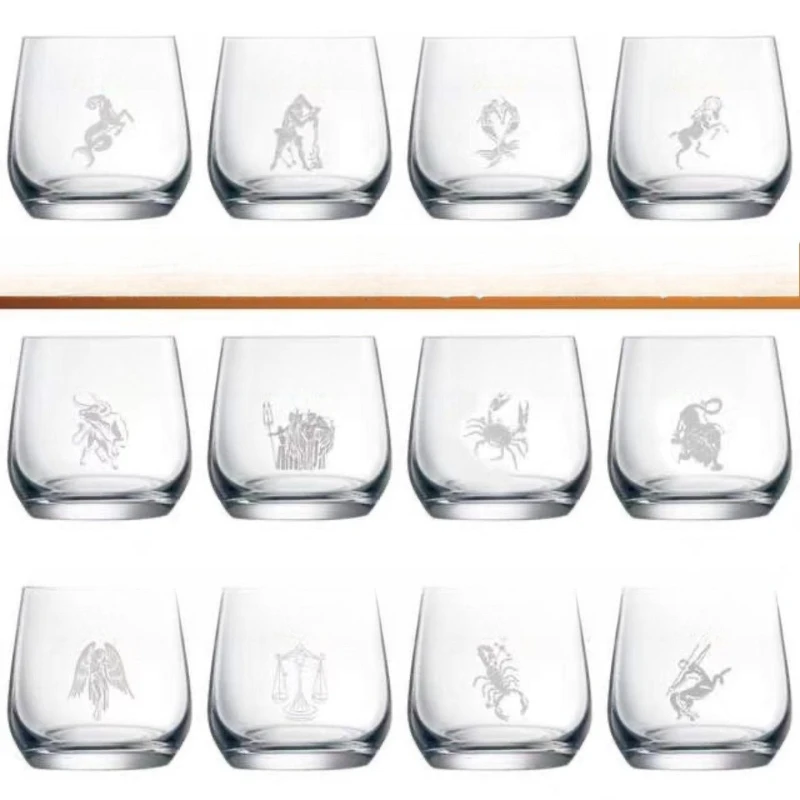 Twelve constellations foreign wine glasses beer glasses tasting glasses for whiskey cognac brandy champagne