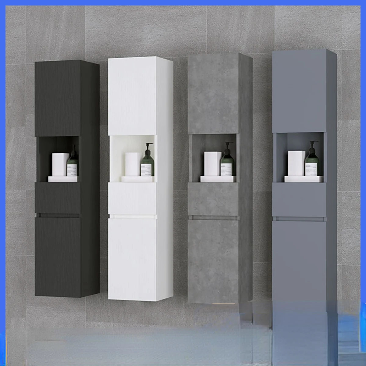 Bathroom storage sideboard, toilet narrow cabinet, toilet corner cabinet, cracked wall cabinet