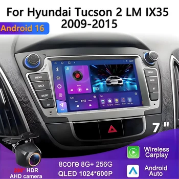 Android 16 reproductor de Radio de coche Carplay Multimedia WIFI Bluetooth para Hyundai IX35 Tucson 2 LM 2009-2015 actualización Auto Radio Wifi DVD 1