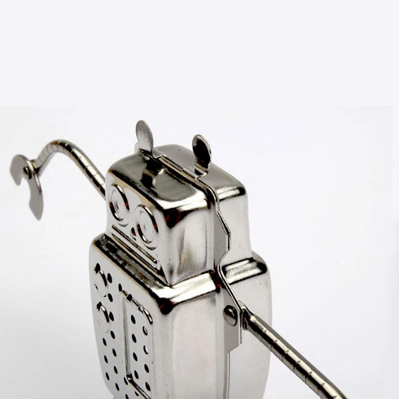 

Creative robot tea strainer 304 stainless steel metal tea maker, tea filter net, creative tea separator, tea set accessories