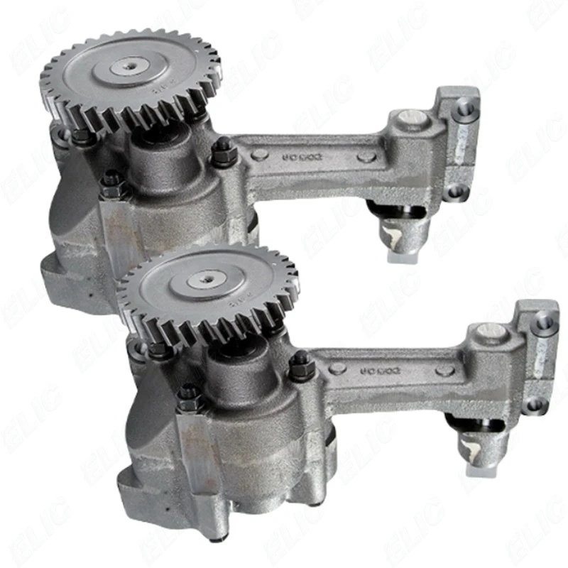 ELIC Excavator Engine Oil Pump for S6D170 6162-53-1012 Wa600-1 for Excavator Parts Heavy Equipment Replacement OEM
