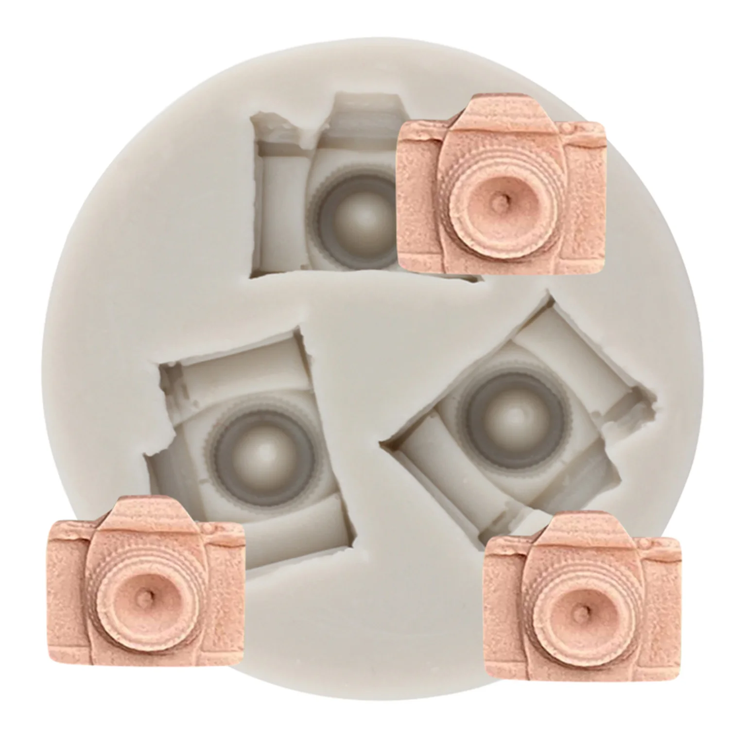 Mini Camera Silicone Sugarcraft Mold Candy Resin Clay Chocolate Mould Cupcake Baking Moulds Fondant Cake Decoration Tools