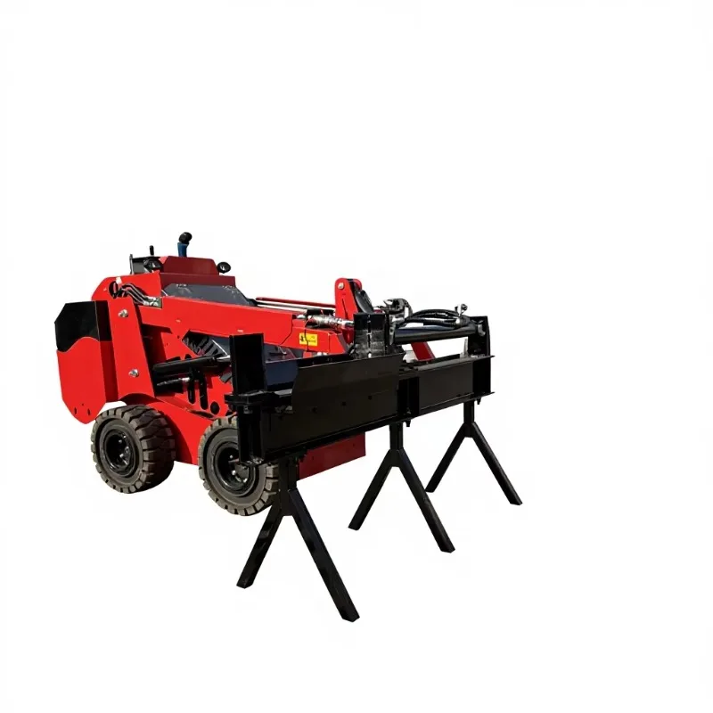 Hydraulic Wood Block Splitter Kinetic Log Skid Steer Wood Log Cutter Splitter for Construction