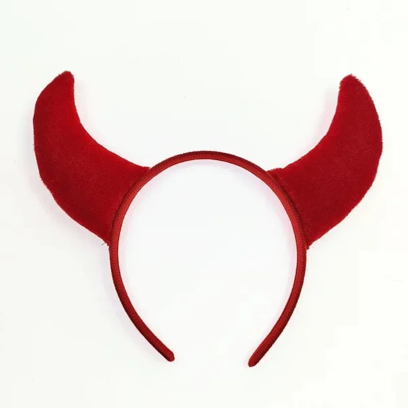 Halloween Headband with Devil Horns and Trident Perfect for Costume Party