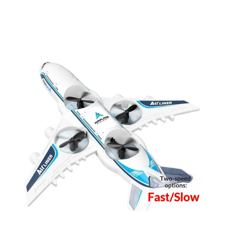 Avión de pasajeros RC Quadcopter Drone Mini avión de espuma con mantenimiento de altitud juguete volador antichoque para niños regalo al aire libre