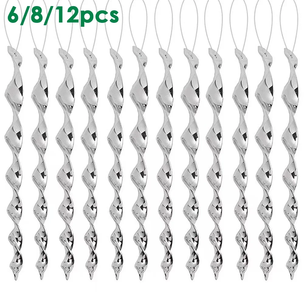 6/8/12pcs Anti Pigeon Bird Repeller Reflective Stick Scare Bird Wind Spiral Rotating Rod Garden Ornaments Birds Away Scarer