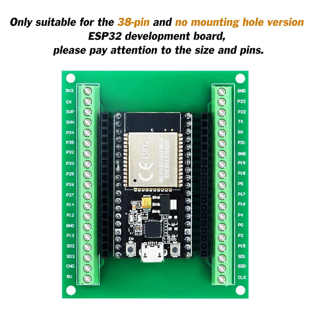 

A45F-2 шт. ESP32 коммутационная плата GPIO 1 в 2 для 38PIN узкая версия ESP32 ESP-WROOM-32 макетная плата микроконтроллера