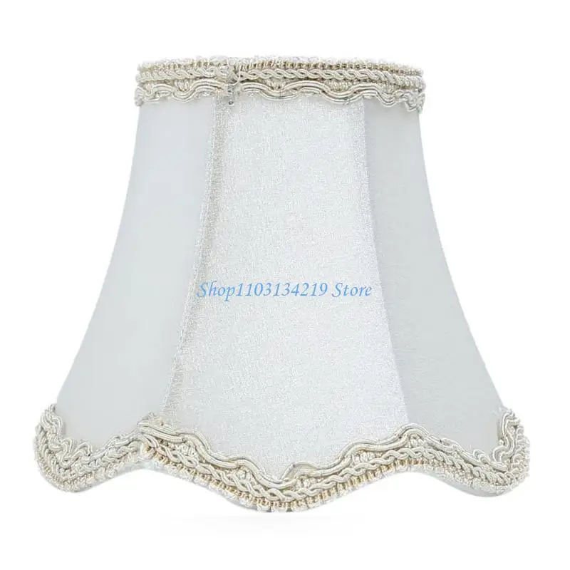 N5KC 3Pcs Clip on Chandelier Shades Lamp Covers Elegant Lampshade Fabric Lamp Shades Fabric Texture Suitable for Home Decors