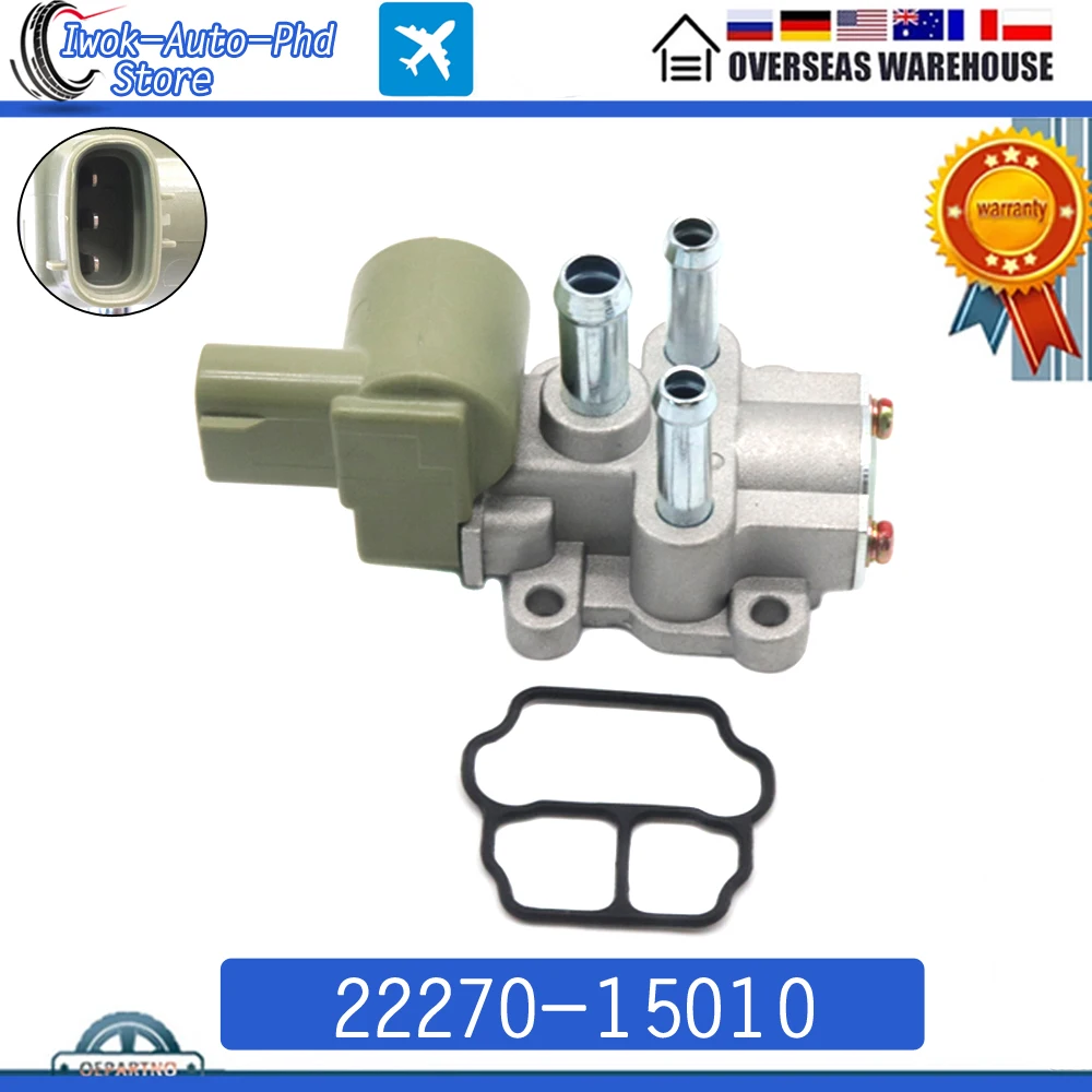 22270-15010 NEW IACV IDLE AIR CONTROL VALVE For Toyota Corolla Celica 1.6L 1.8L 1995-1998 2227015010