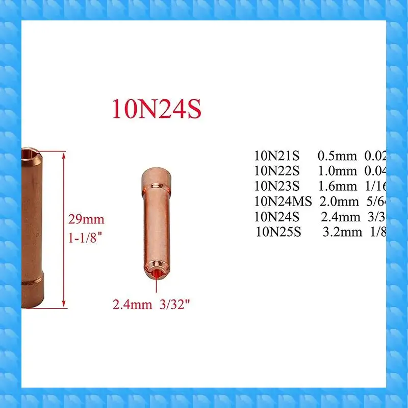 

ETRT TIG Stubby Gas Lens Collet Body 17GL332 12 13/16Inch TIG Gas Lens Insulator For SR WP 17 18 26 TIG Welding Torch 9Pcs