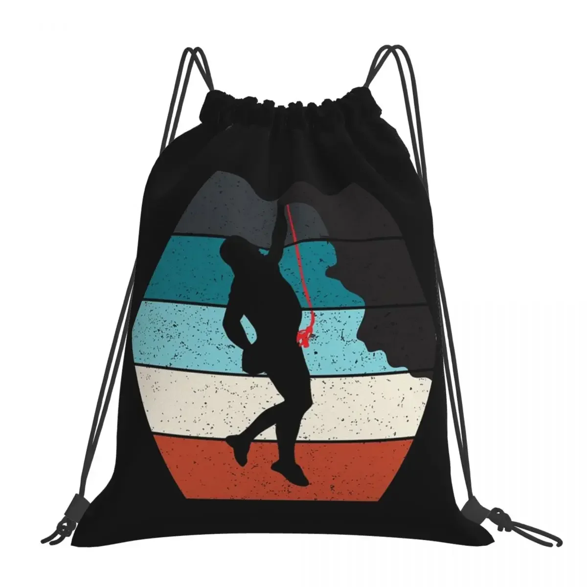 

Send It - Rock Climbing Backpacks Multi-function Portable Drawstring Bags Drawstring Bundle Pocket Shoes Bag BookBag For Travel