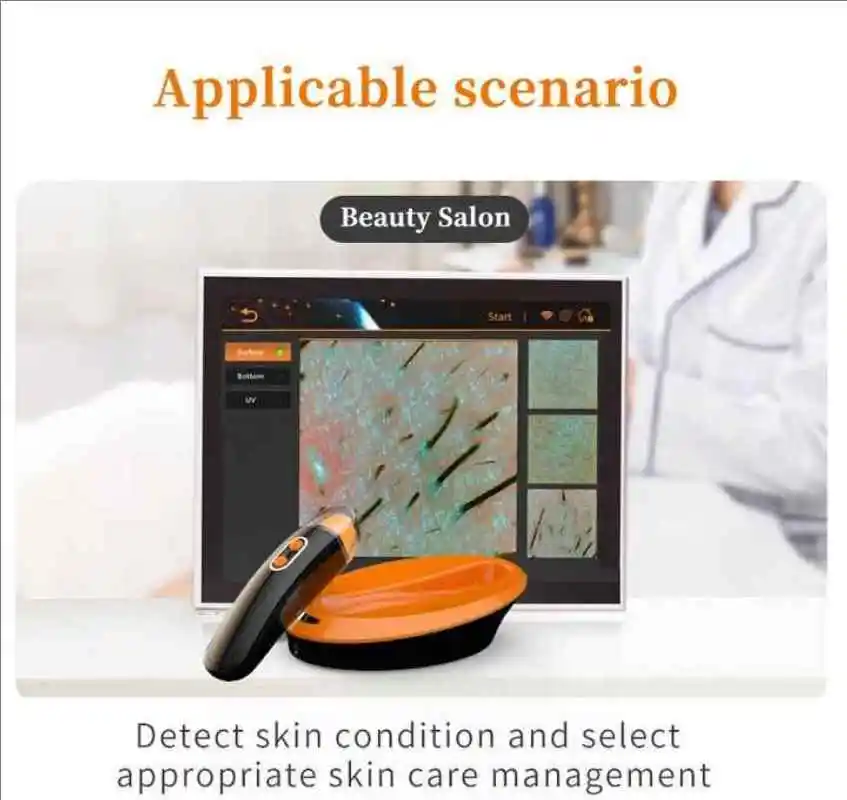 2026 AI Smart Face Scanner Skin Analyzer Machine Facial Skin Analysis Machine Analyser with Report Printing Salon/Home Use