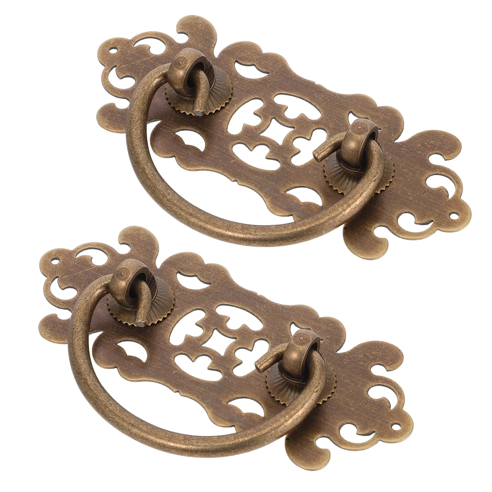 

2 pcs Vintage Furniture Handles Brass Knobs For Drawer Cabinet Cupboard Rustic Door Pulls Hardware Barn Cabinet Knobs