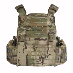 Tactical LG4 Plate Carrier Cut MOLLE Hunting Combat Protective Ches Vest Side Radio Pouch CS Paintball Airsoft Vest Gear