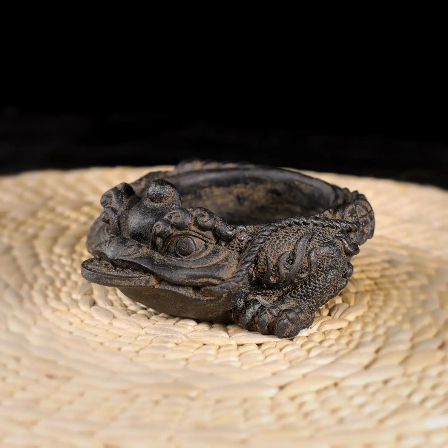 3 Legged Coin Toad Statue Ashtray Flower Pot Collection Home Table Decor
