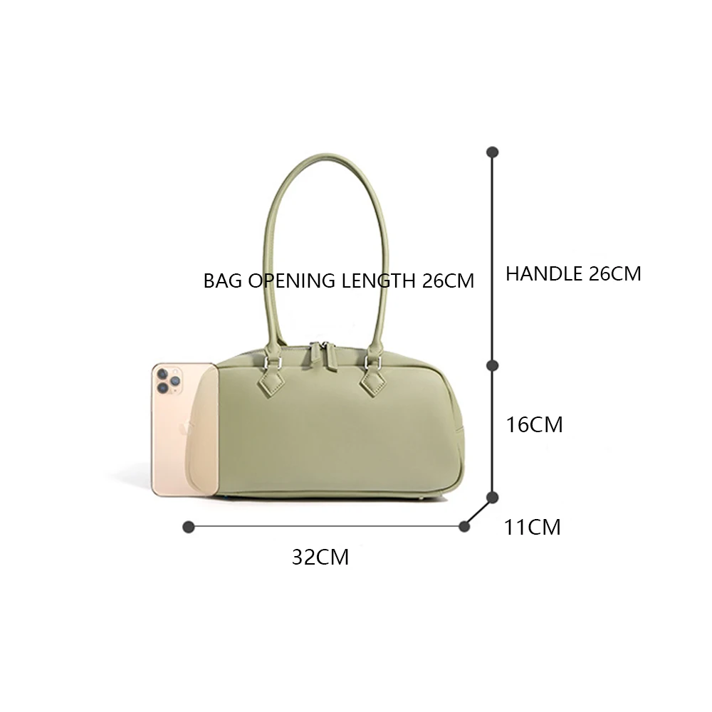 Macaron Color Bowling Bag For Women Large Capacity Versatile Shoulder Bags Fashion Armpit Underarm Bags