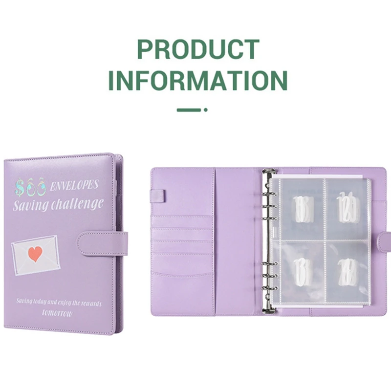 Envelopes com Envelopes Em Dinheiro, Poupança De Dinheiro, Fichário De Orçamento, Livro De Desafio Para Economizar, Dia Dos Namorados, A5, 5,050, 100