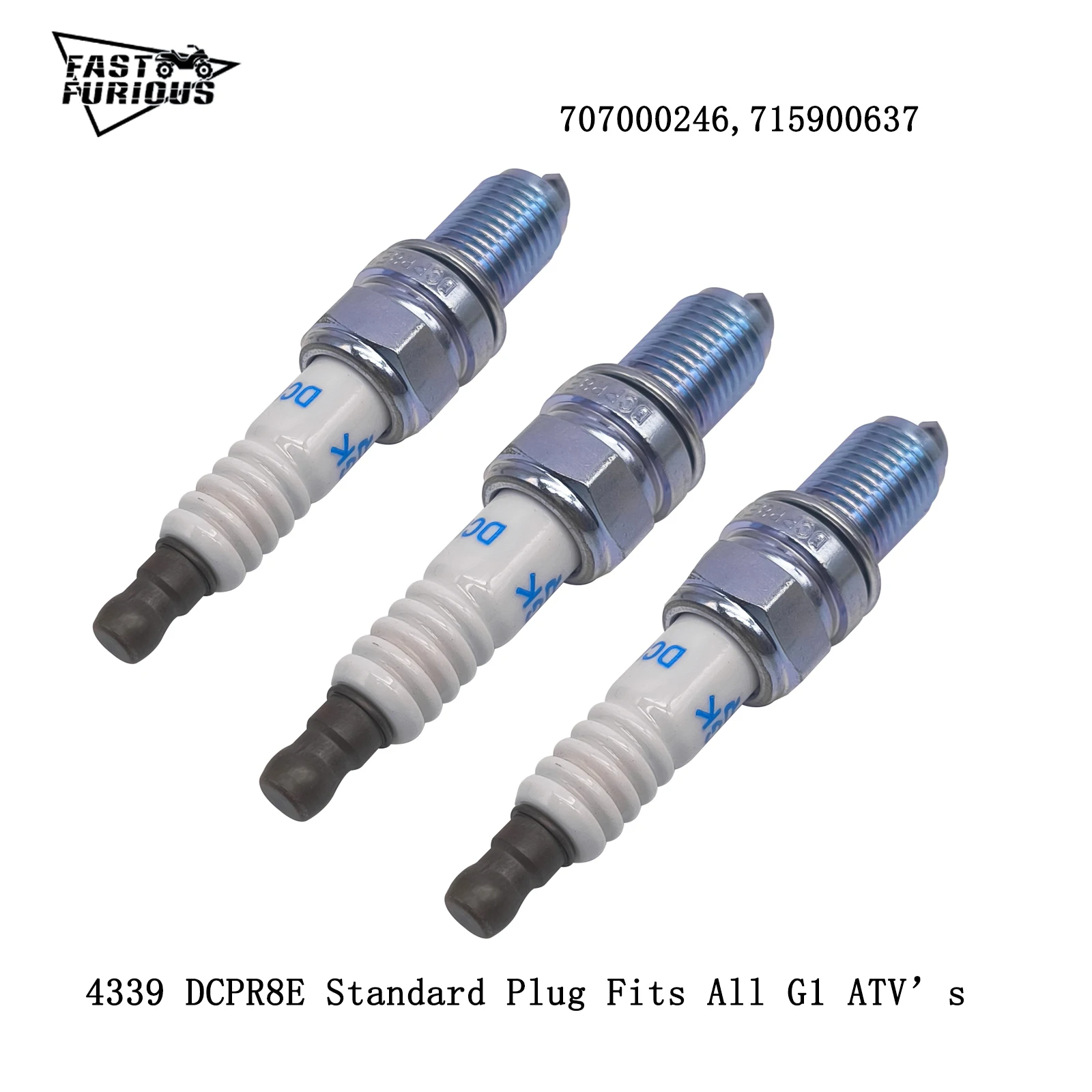 

Sea-Do* BRP 4-TEC Spark Plug 707000246,715900637 4339 DCPR8E For all GTI GTX-L RXP-X RXT-X 215 230 255 260 HP