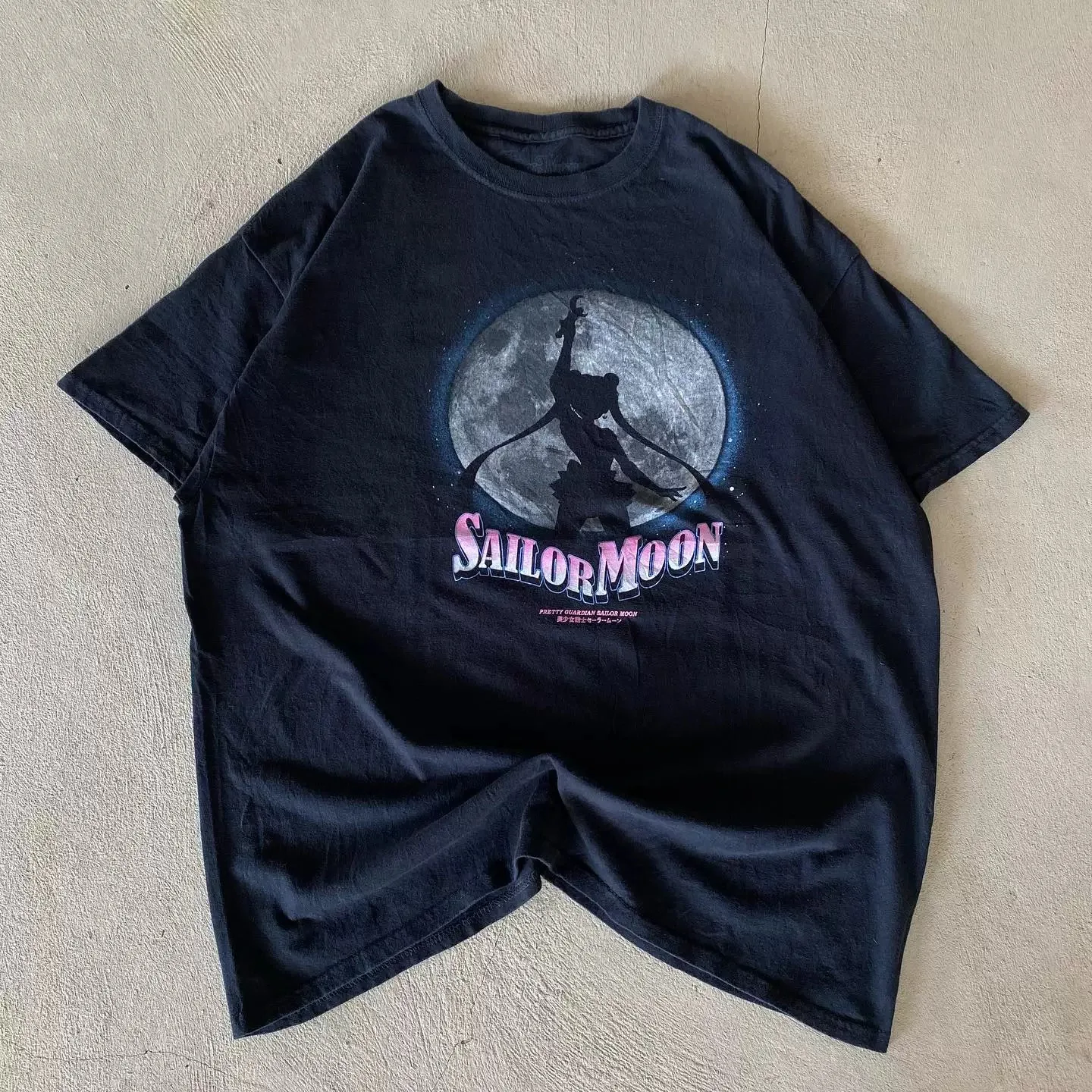 Pretty Guardian Sailor Moon Silhouette Graphic T-Shirt Cotton Men Women Streetwear Tee