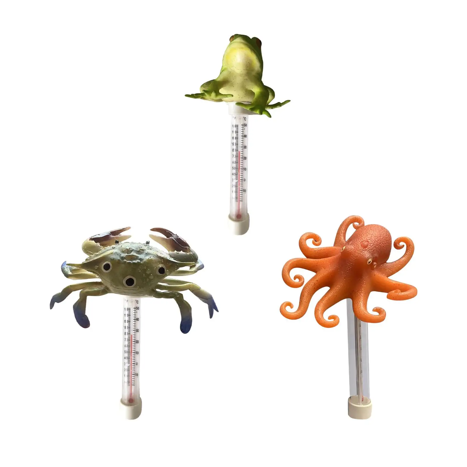 Floating Pool Thermometer Water Temperature Gauge Funny Portable Easy to Read for Ice Bath Bath Fish Pond Aquariums Hot Tub
