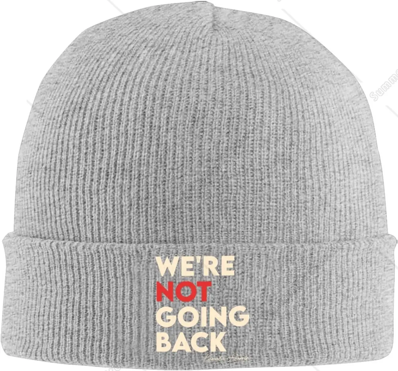 We are Not Going Back Unisex Skull Cap Beanie Hat Knit Hat Warm Cap Black Hat