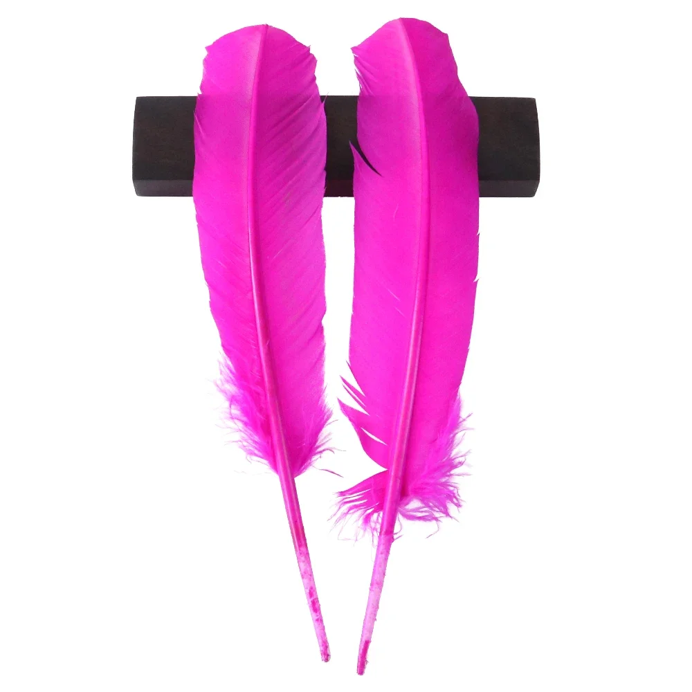 10 Uds plumas de pavo 25-35CM pluma para ropa costura joyería Material pluma de gallo artesanía Pluma decoración al por mayor