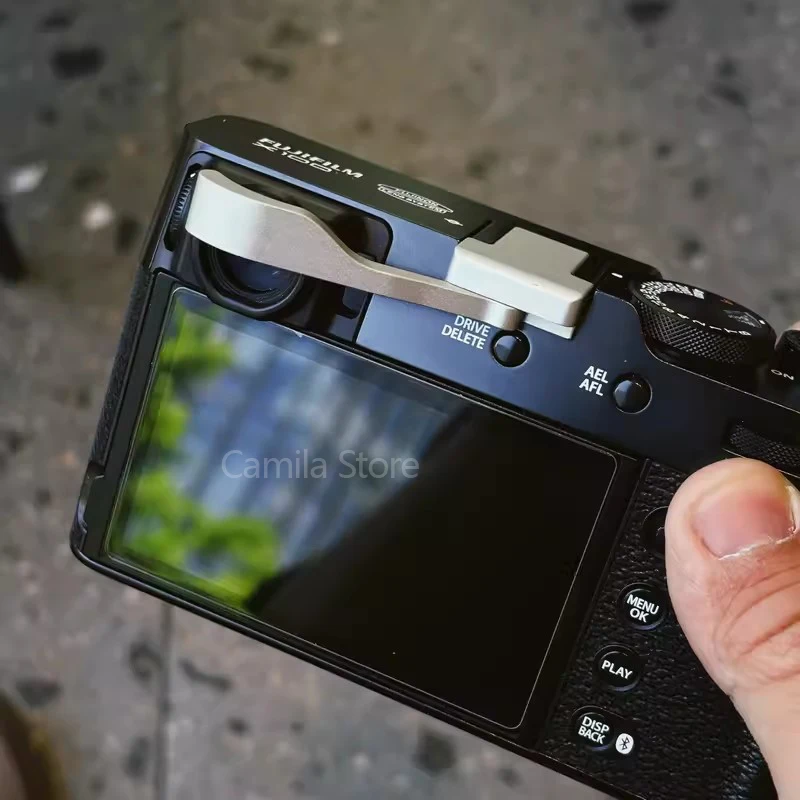 2024 dla Fujifilm X100Vi X-100VI metalowe buty z klapką w górę aparat ściskacz złożyć podpór na palec