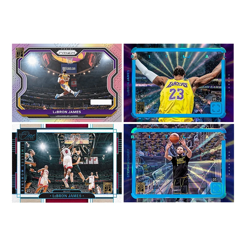 Panini Basketball Star Card Diy Homemade Rodman Lebron James Stephen Curry Wembanyama Collection Card Toys Gift
