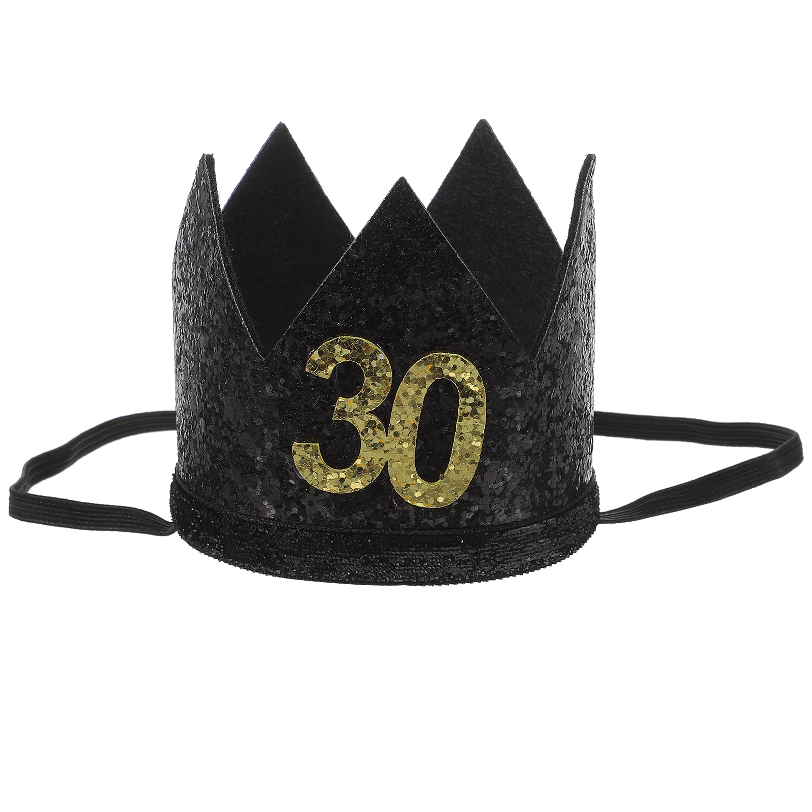 

Party Hats Birthday First Crown for Women Boy Make up Kids Adult Decoration Black Happy Adults Man