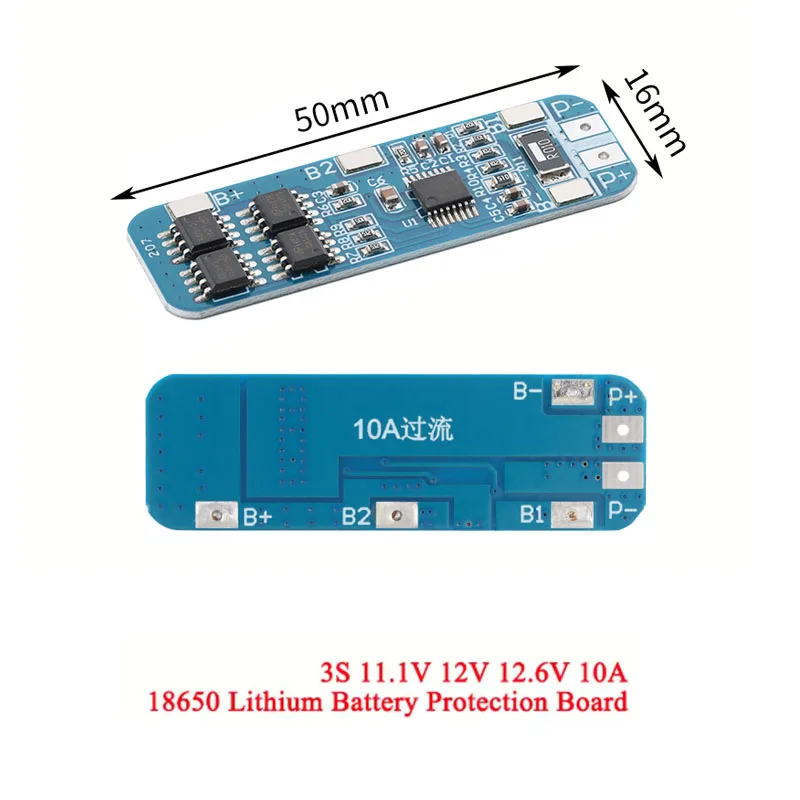 1S 3.7V 3A 4A 7.5A 10A 12A 16A 24A 3.2V 1MOS 2MOS 3MOS 4MOS 6MOS LiFePO4/Li-ion BMS PCM 18650 Lithium Battery Protection Board