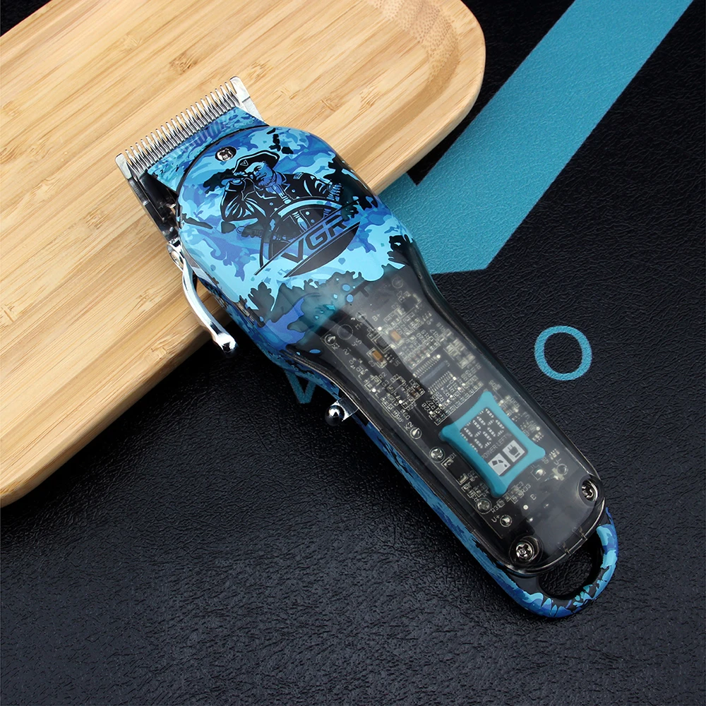 VGR Professional Hair Clipper Rechargeable Hair Trimmer For Men Shaver Hair Cutting Machine Barber Accessories Cut Machin Beard