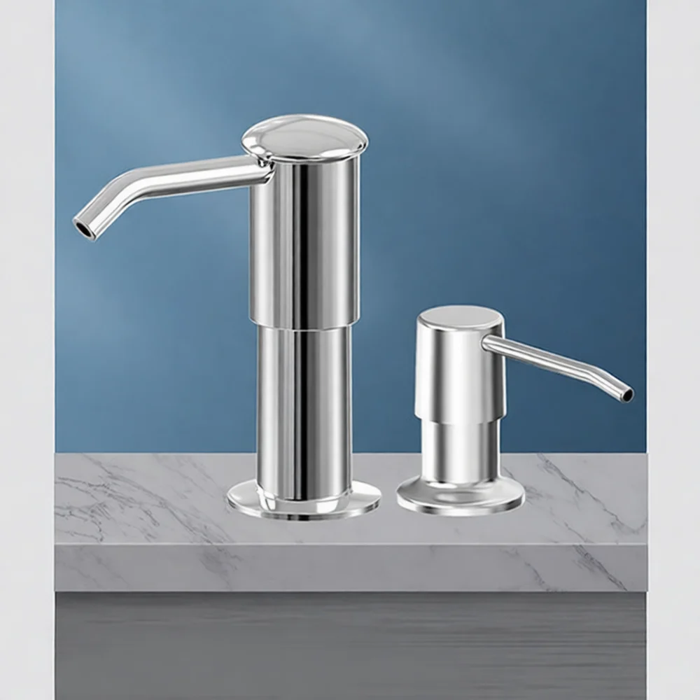 Durable Kitchen Sink Soap Dispenser Built In Liquid Detergent Pump With Extension Hose For Modern Home Clean Station
