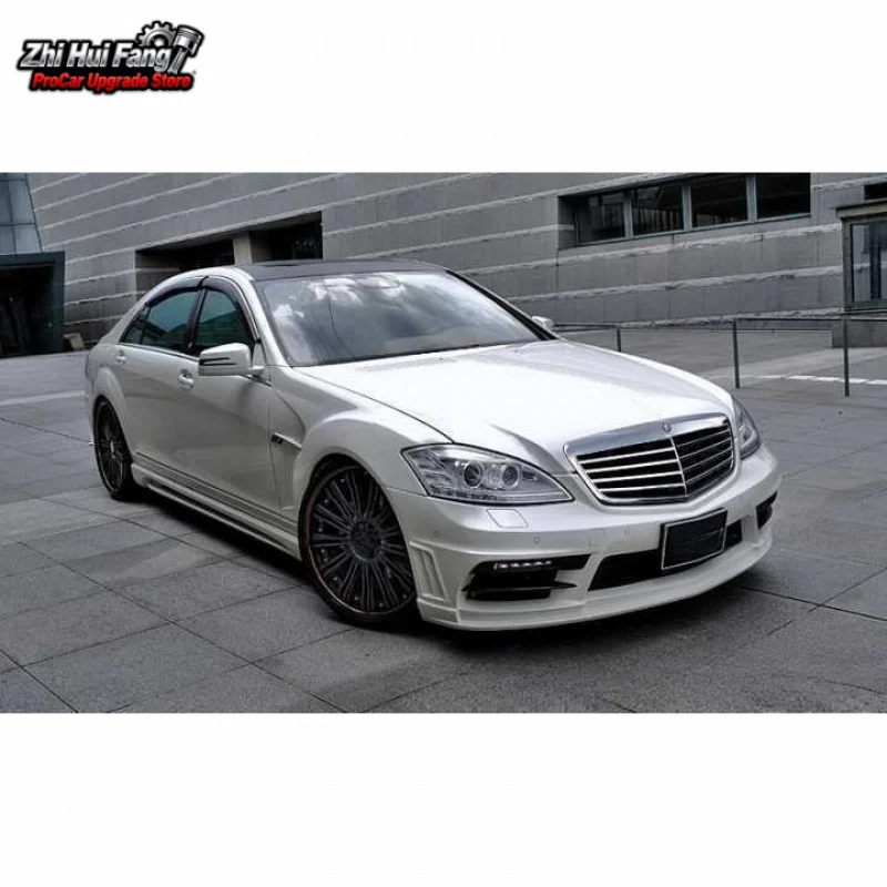 

Подходит для Mercedes-Benz S-Class S300 350 400 500 W221, модифицированный комплект для всего тела в стиле WALD, передний и задний бампер, крыло