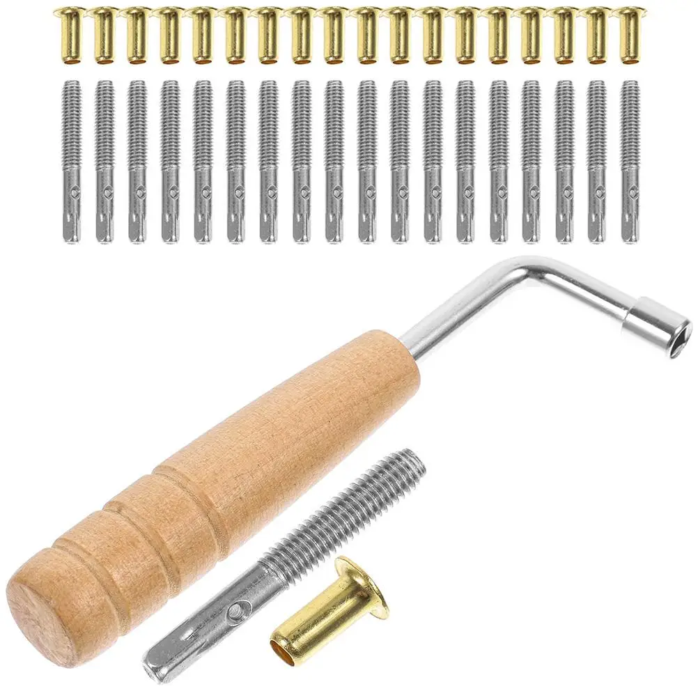 

1 Set Lyre Harp String Pin Accessories Tuning Wrench 19 Notes Replacement Parts Premium Material Stable Characteristics