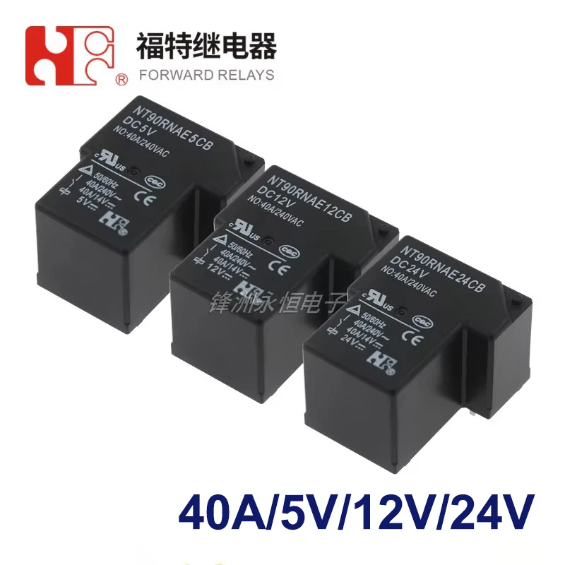 1Pcs FORWARD Relay NT90RNAE5CB NT90RNAE12CB NT90RNAE24CB 4Pin 40A 5V 12V 24V Power Relay SLA
