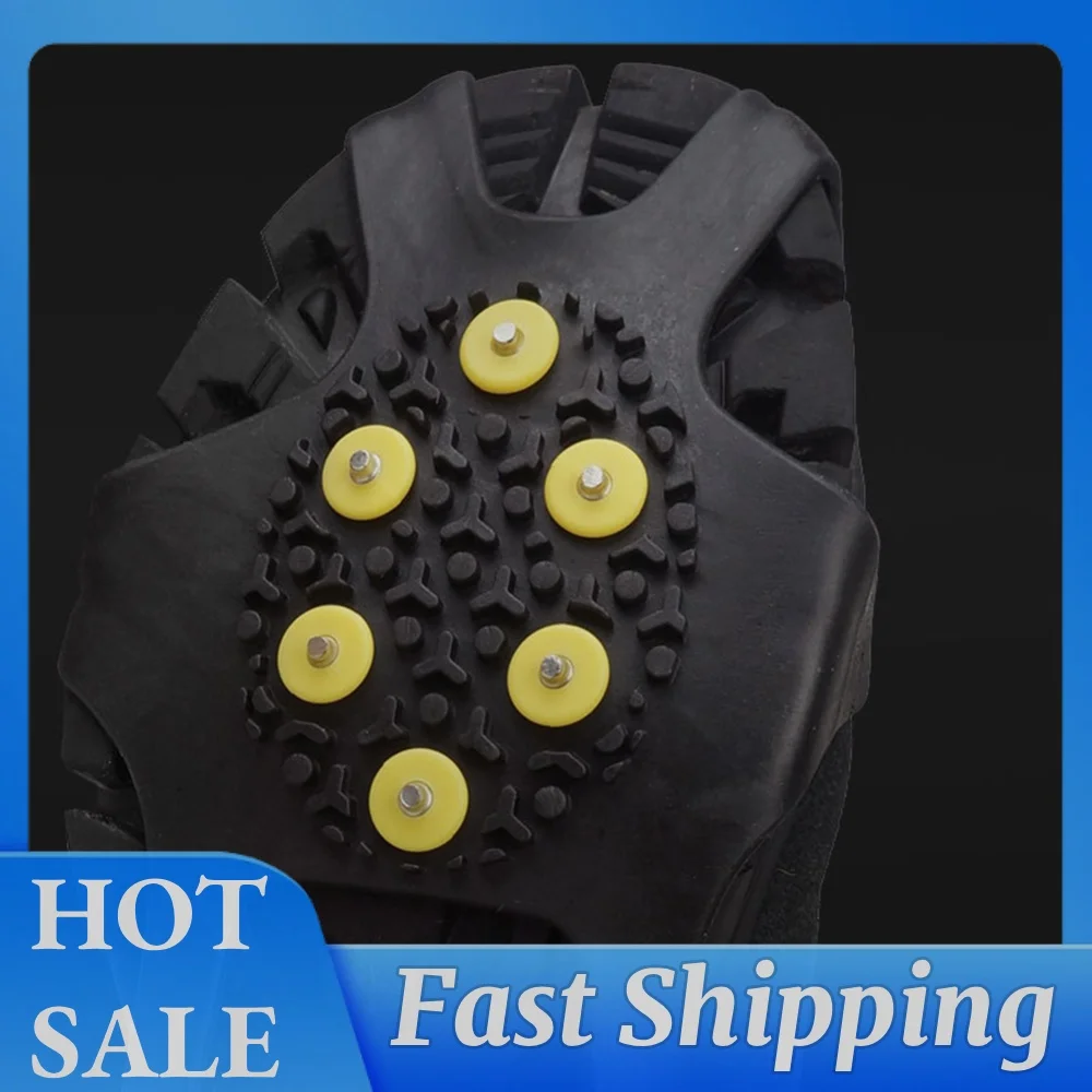 10 Teeth Climbing Crampons Anti-Slip Mountaineering Cleats Unisex Snow Claw Shoe Covers Walking Hiking Accessories